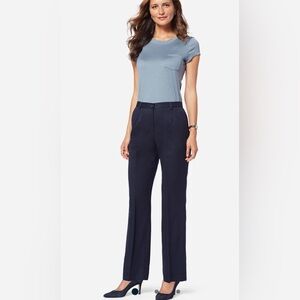 Pendleton Plus True Fit 100% Pure New Wool Black Pants Trousers Size 16 W NWT